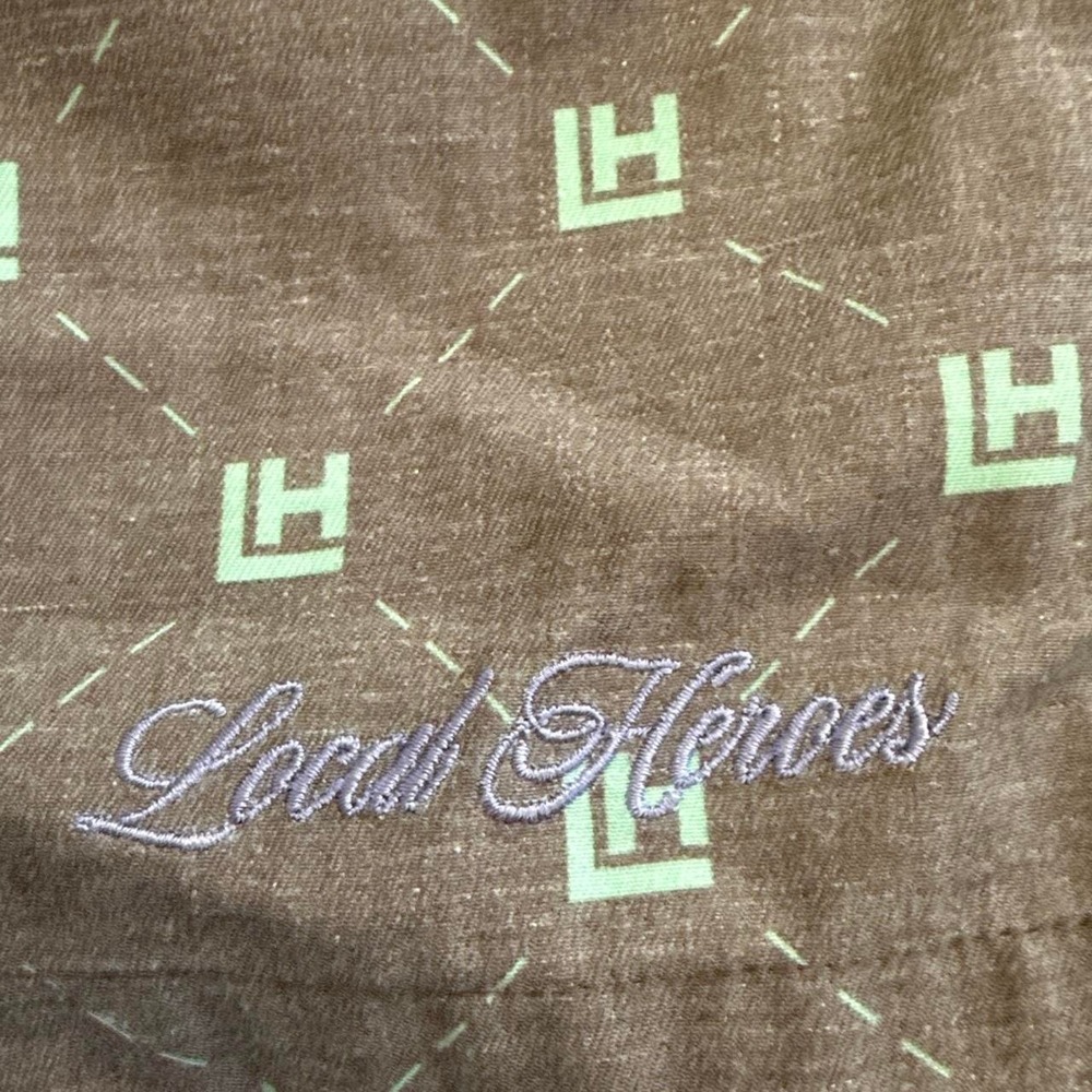 Local Heroes LH Monogram Brown Shorts Style AW22P0024 Size M - Picture 2 of 8